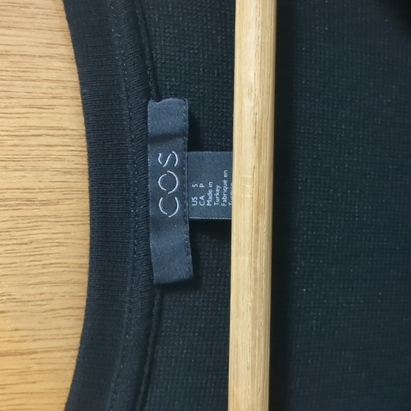 EUC COS Oversized Black Sleeveless Short Dress / Tunic - Small - Picture 3 of 6